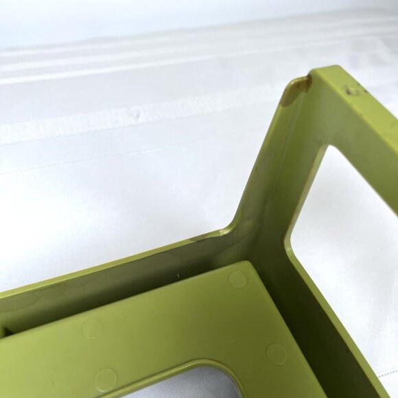Vintage Rubbermaid Desk Organizer Avocado Green Mid Century Office Caddy MCM - Picture 9 of 9